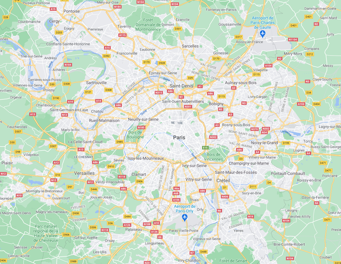 Ile-de-France Maps